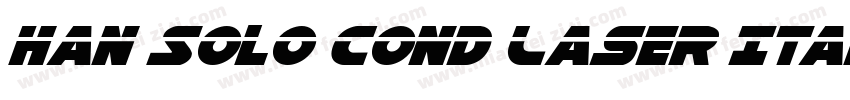 Han Solo Cond Laser Italic字体转换